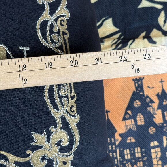 Halloween Home Decor Bundle Halloween Pillow Witch Placemats Spider Web & Witch - Picture 16 of 16